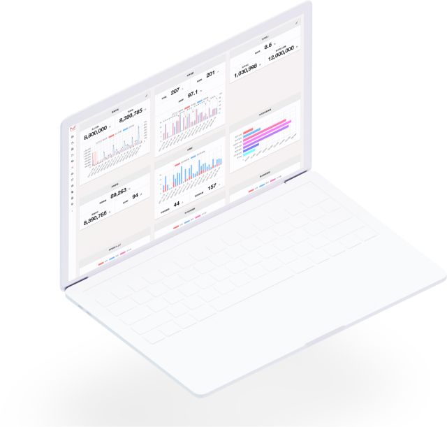 可視化されたデータが表示されている画面のイメージ画像